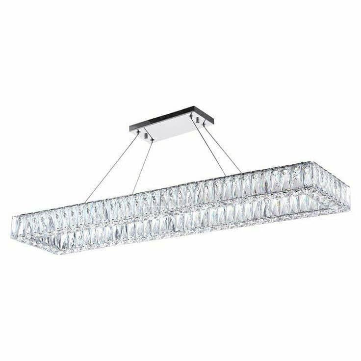 لوستر کهکشانی لاینر مستطیل تک شعله